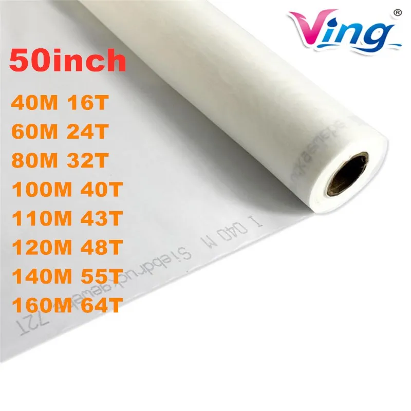 Malha de serigrafia de 50 polegadas de largura, 1 jarda