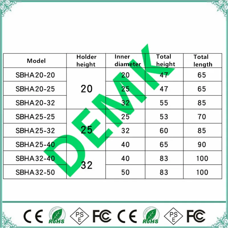SBHA 25-40 for D40 Small diameter Lathe tool sleeve Bushing Auxiliary tool holder Conversion Mechanical Lathe  tools holder