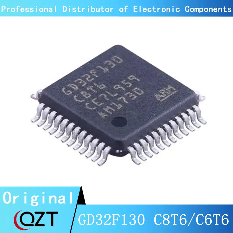 

10pcs/lot GD32F130 QFP GD32F130C8 GD32F130C8T6 QFP-48 GD32F130C6 GD32F130C6T6 LQFP-48 Microcontroller chip New spot