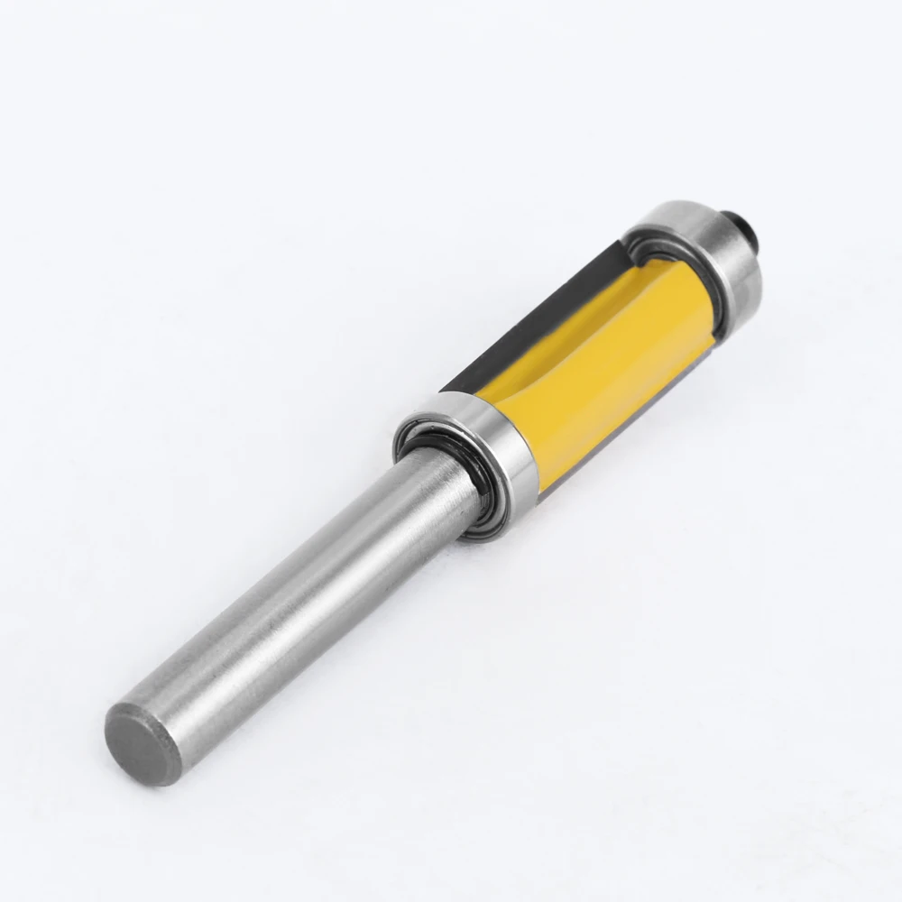 Imagem -05 - Lavie-carbide Flush Router Bit Rolamento Duplo Corte Reto Faca de Corte Fresa Milímetros Shank Carpintaria 1