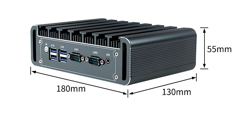 Intel Celeron N2830 2980U Quad Core Mini PC 2 LAN Firewall Weichen Router Pfsense Industrielle Computer Win10 Linux für Gaming büro