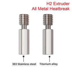 All Metal Heatbreak Titanium Alloy Heat Break Stainless Steel 3D Printer Parts For H2 Extruder BX V6 Throat Hotend