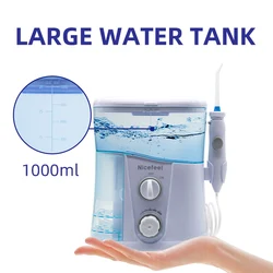 Water Flosser 1000ml Oral Irrigator Tooth Care Cleaning Irrigation 7pcs Tips Dental Floss Teeth Whitening Home Use Mouthwasher