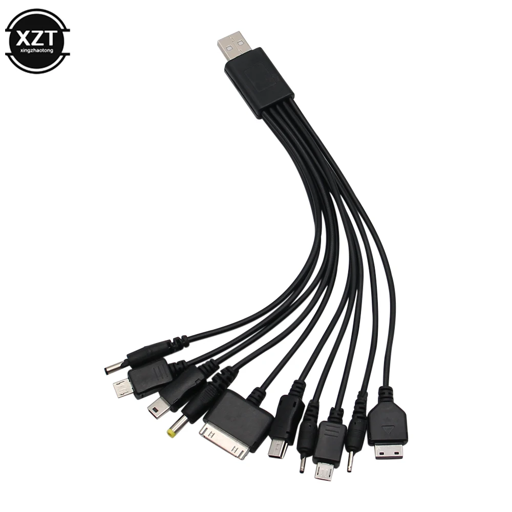 1pcs Universal 10 in 1 Micro USB multi Charger usb cables for mobile phones cord for KG90 SAMSUNG Sony phone Charging Cable