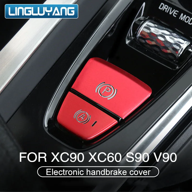 car Accessories for Volvo xc90 xc60 s90 v90 s60 v60 electronic handbrake P light button sequin car sticker