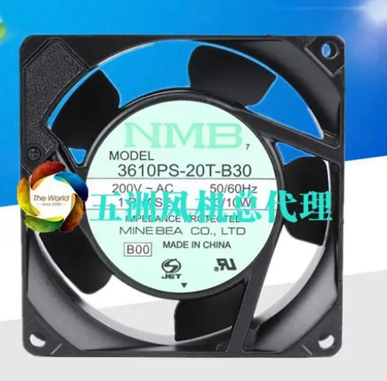 

NMB-MAT 3610PS-20T-B30 AC 200V 13W 92x92x25mm Server Cooling Fan