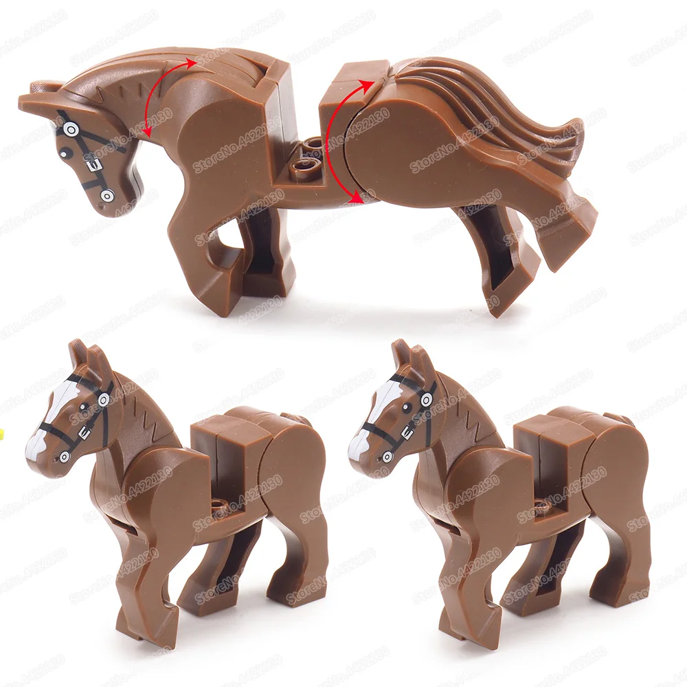 Animal World Pet Horse Set Building Block Moc Classic Assembly Figures Friend Story Model Child Christmas Gifts Educational Toys