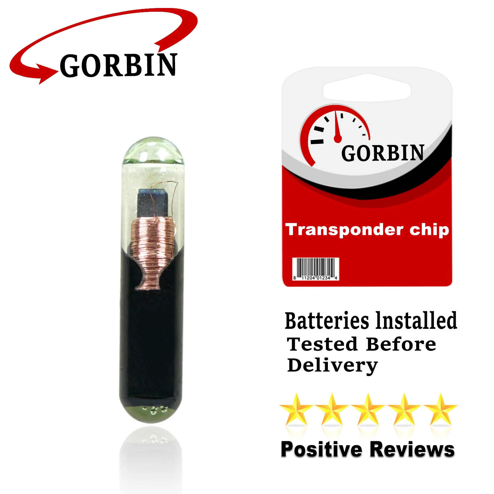 

GORBIN Auto Car Key ID48 Chip for VW Audi Seat Skoda Porsche Transponder Glass Chip ID 48 Blank New Not Coded