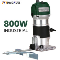 Electric Milling Machine Router Machine Wood Laminate Palm Router Hand Trimmer Edge Joiners 800W 30000rpm Hand Carving Machine