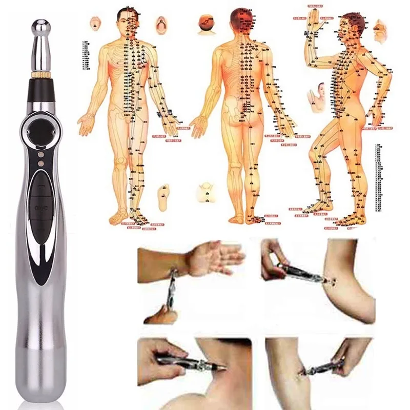 Electronic Massage Pen Pain Relief Therapy Pen Safe Acupuntura Meridian Energy Heal Massage Body Head Leg Massage