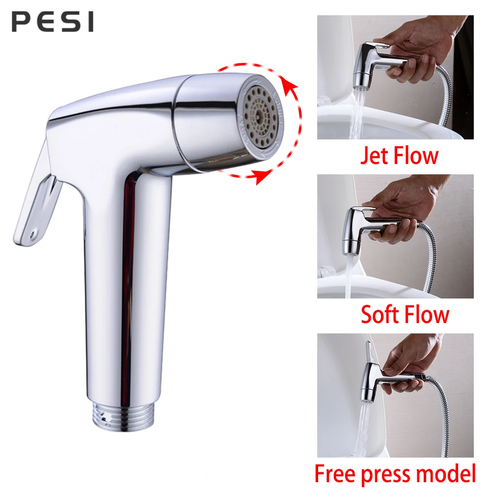 Toilet Shattaf Cleaning Bidet Sprayer set HandHeld Easy Install ABS Pet Shower Diaper Home Wash Bathroom Seat Nozzle Attachment