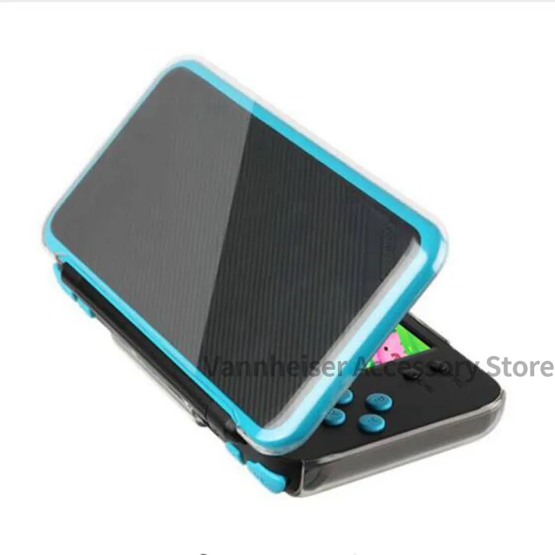Estuche rígido de PC transparente para Nintendo nuevo 2DSXL/LL carcasa protectora completa transparente de cristal para accesorio de controlador 2DSXL/LL