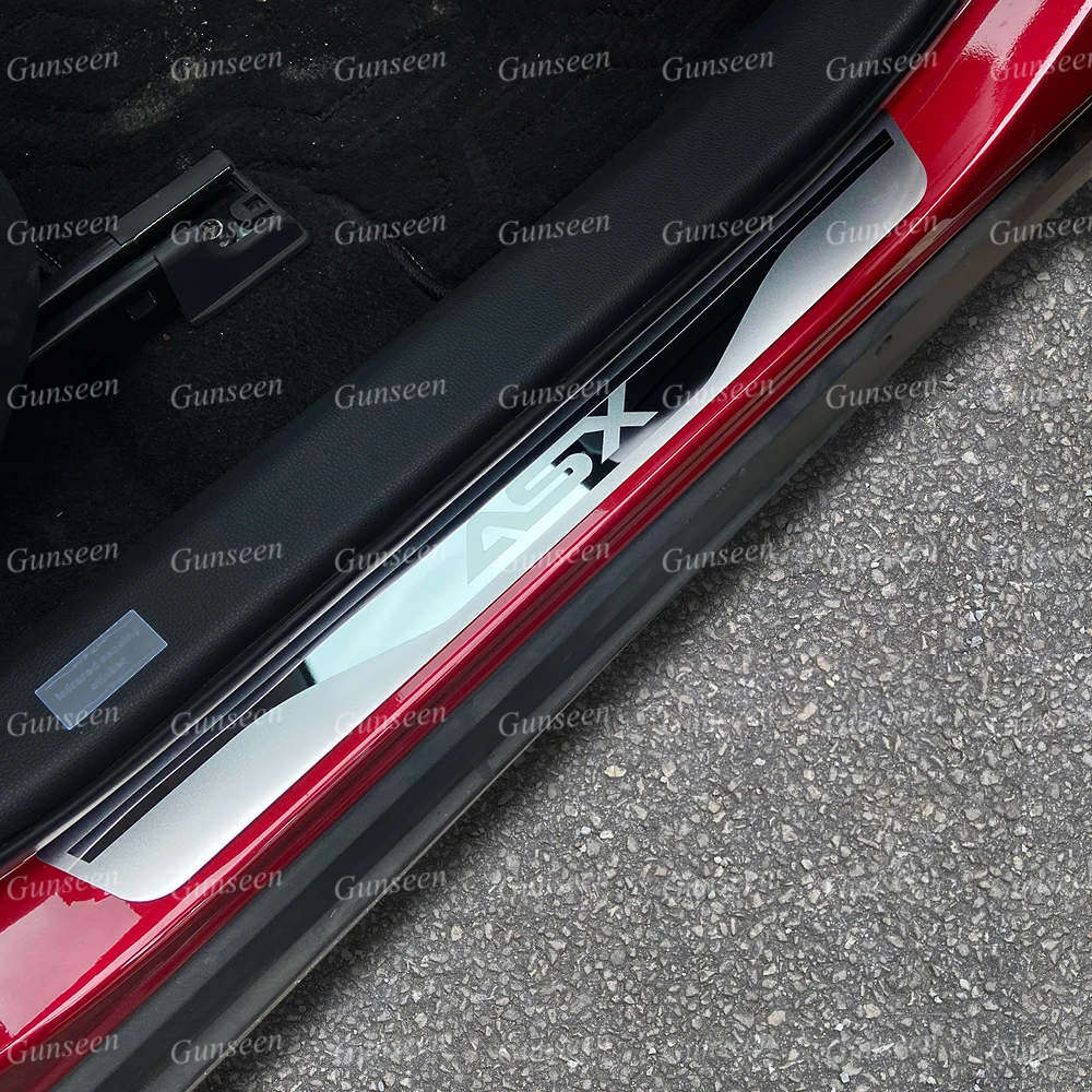 

For Mitsubishi ASX Car Sticker Door Sill Scuff Plate Protector Accessories Auto Pedal Guard Styling Trim 2016 2020 2022 2021