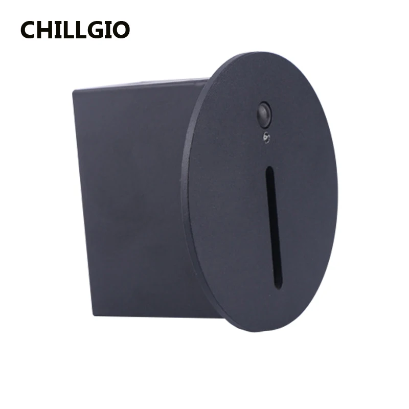 CHILLGIO sensore per interni Led scale Light Step impermeabile incasso interno nell\'illuminazione del piede lampade da parete per esterni per la