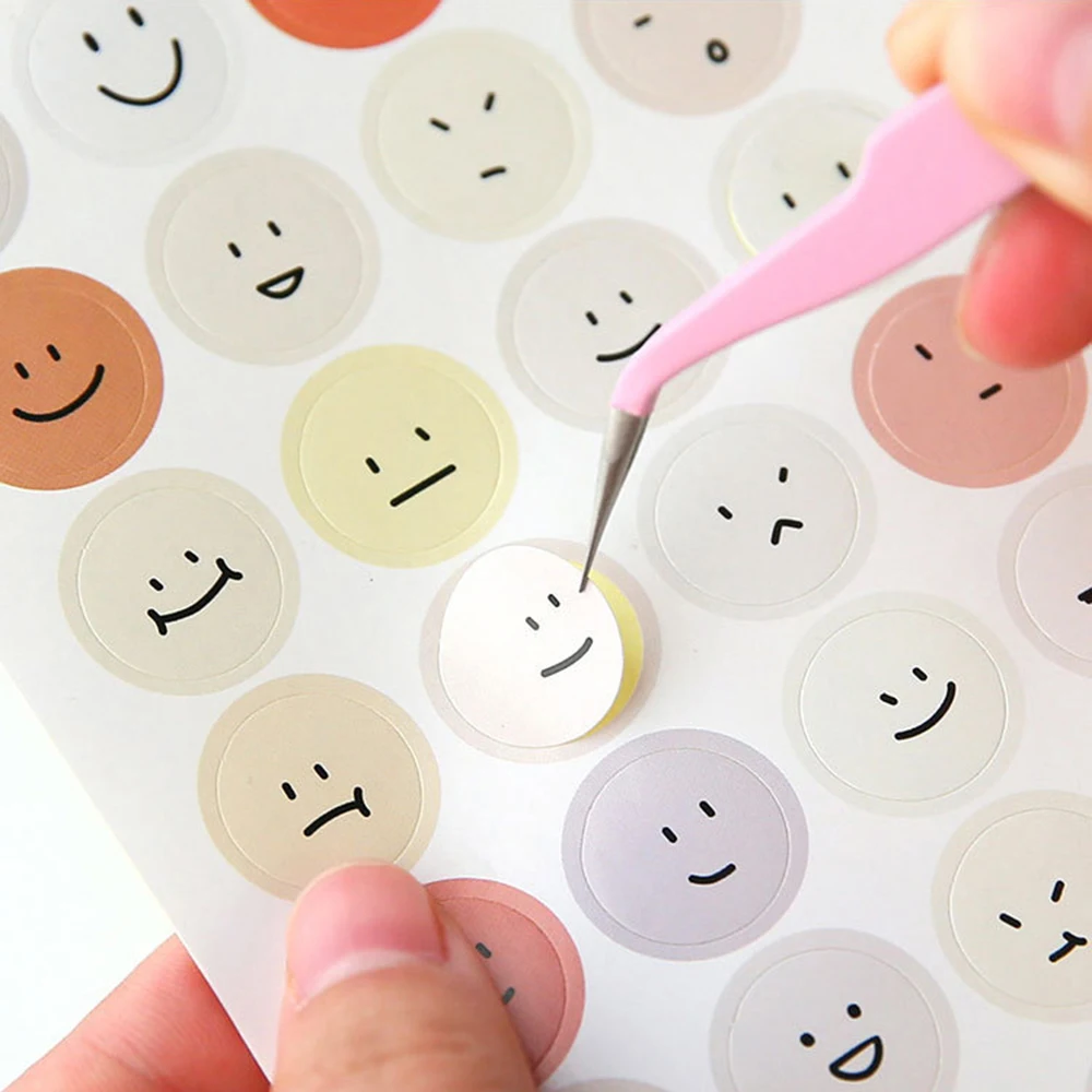 1Pcs Leuke Macaron Kleur Pincet Rvs Tape Sticker Tool Accessorise Journal Notebook Praktische Draagbare Pincet