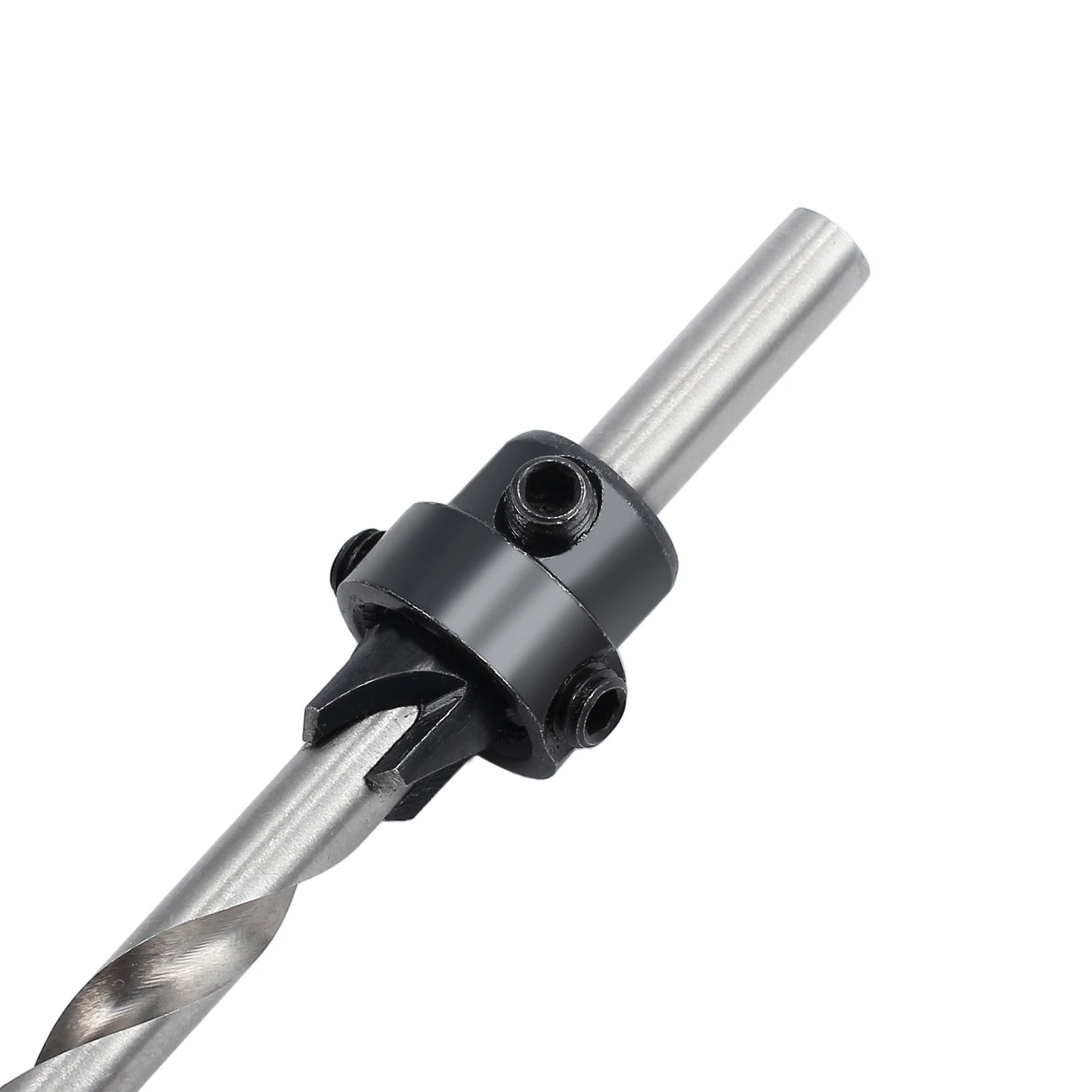 JUSTOOL 7Pcs Professional Countersink เจาะชุด Bit เจาะเรียวไม้สกรู Drills Stop Collar ไม้ Countersinks Drills