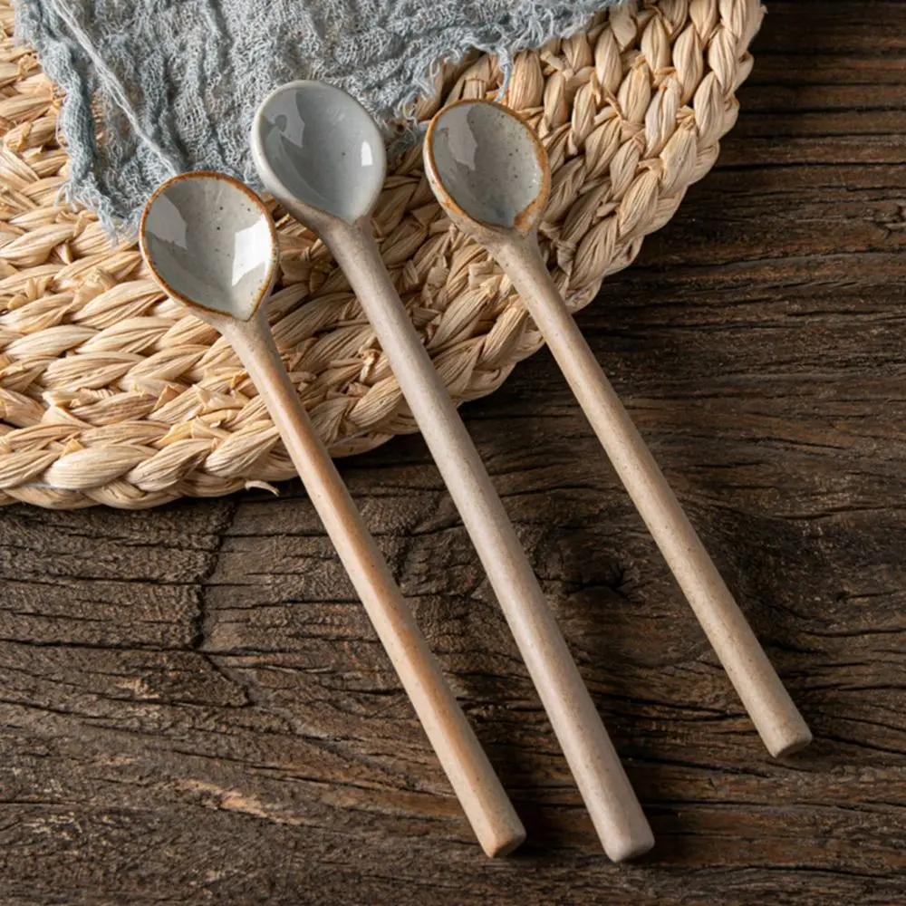 

Japanese Style Cooking Soup Dessert Tableware Seasoning Stirring Tools Tea Spoons Coffee Spoons Kitchen Accessories