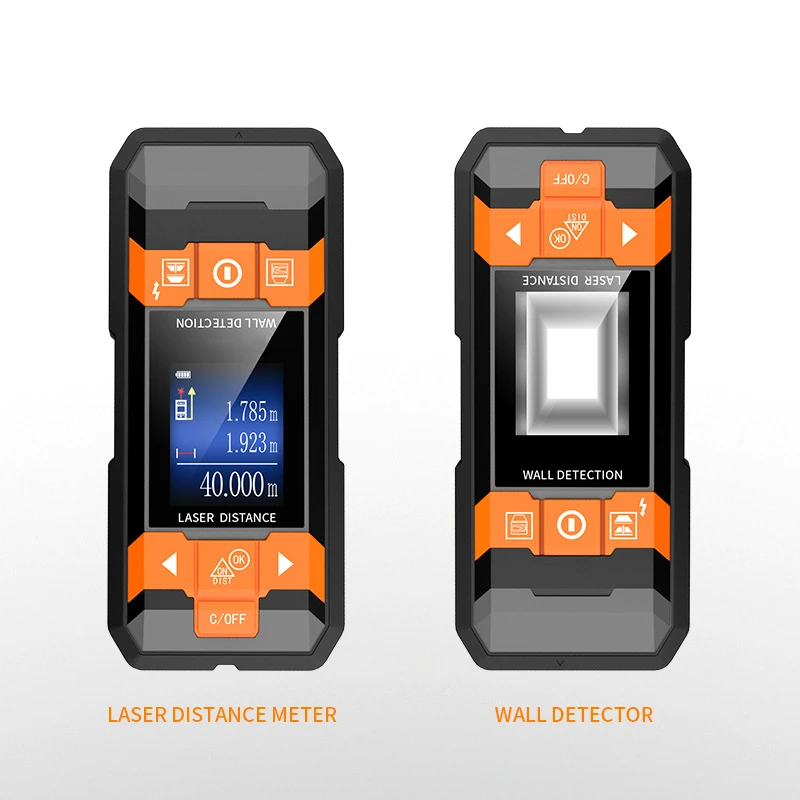 Metal Detector Laser Rangefinder Multi-Function Detector Wall Scanner With English Voice Broadcast Convenient And Quick