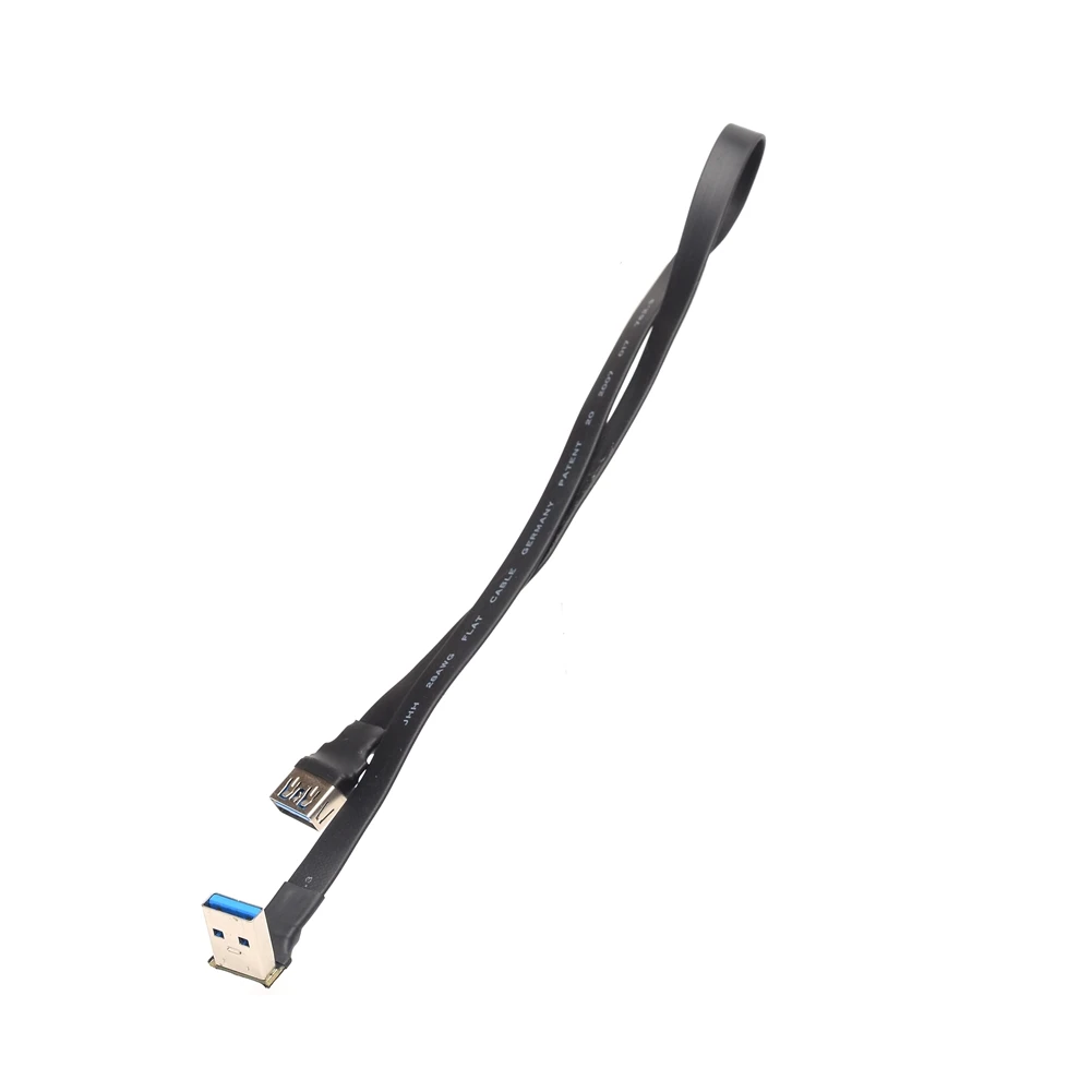 Cavo piatto incorporato USB3.0 tipo un cavo di prolunga su/giù angolo USB3.0 USB-A collegamento del connettore per PC TV dispositivo USB Extender