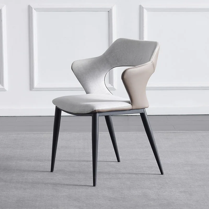 Eetkamerstoel Familie Business Moderne Eenvoudige Kantoor Onderhandeling Hotel Met Fauteuil