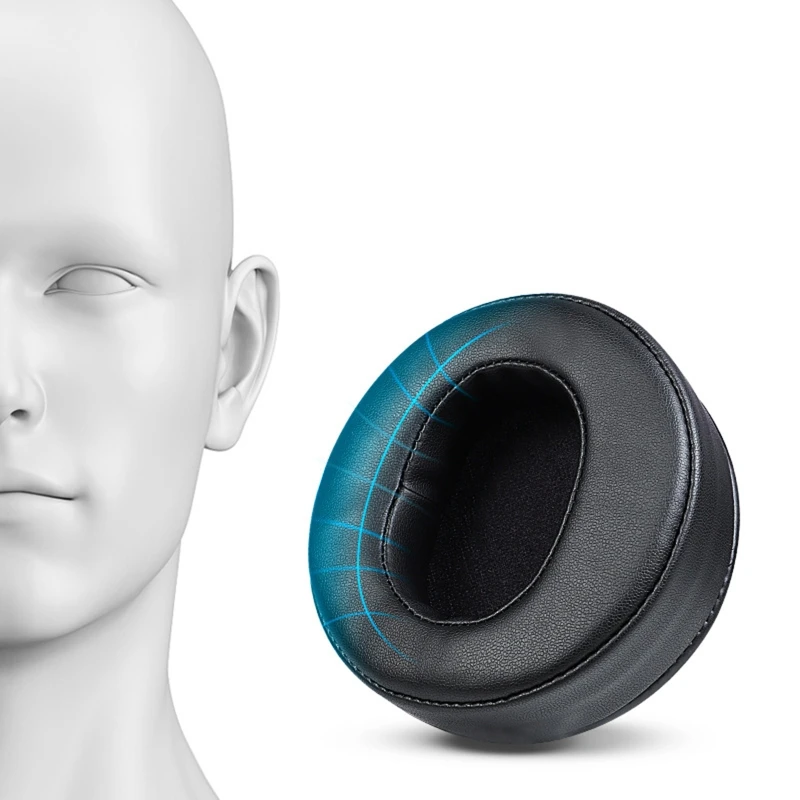 Almohadilla para auriculares para juegos, funda de cojín de repuesto negra transpirable para Audeze LCD2 LCD3 LCD4Z LCD-XC MX4, 1 par