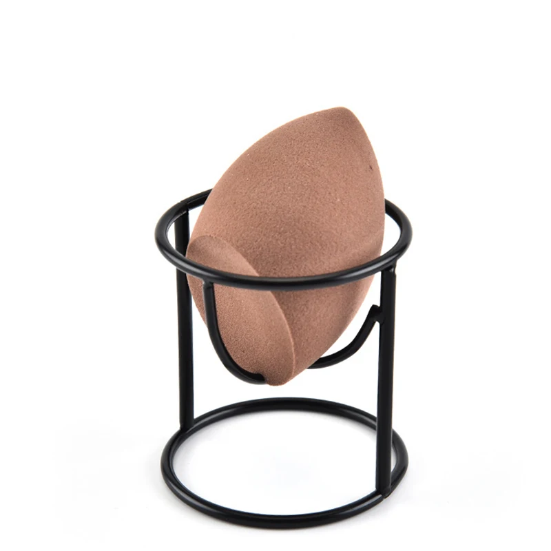 Metal Makeup Sponge Holder, Brand Beauty Makeup Puff Rack, Powder Puff Blender, Storage Rack, Sponge Drying Stand, 1Pc view 5