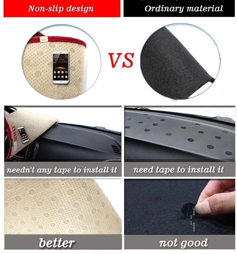 RKAC Dashboard Pad For Suzuki Swift 2018-2019   Dash Mat Sun Shade Dash Board Cover Auto Accessories Right hand drive