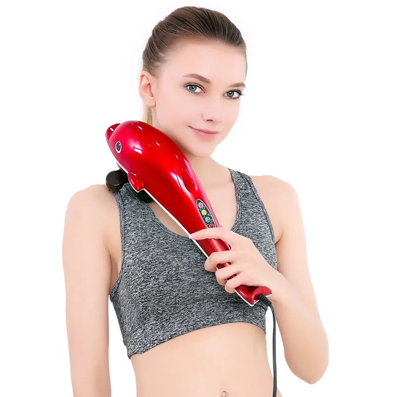 

Dolphin Massager Stick Electric Percussion Hammer Back Waist Cervical Spine Handheld Whole Body Multifunctional Vibration Appara