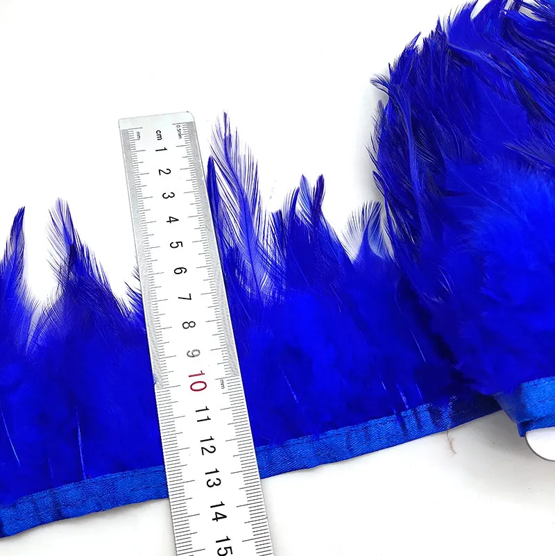 Wholesale High Quality 10Yards 10-15cm/4-6inch pheasant Feather Ribbon Feather Trim Fringe Clothing Decoration Plume Trim Diy