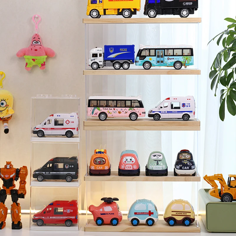 

Acrylic Display Stand Blind Box Action Figures Storage Shelf Doll Toy Car Display Stand Dustproof Bubble Mart Storage Cabinet