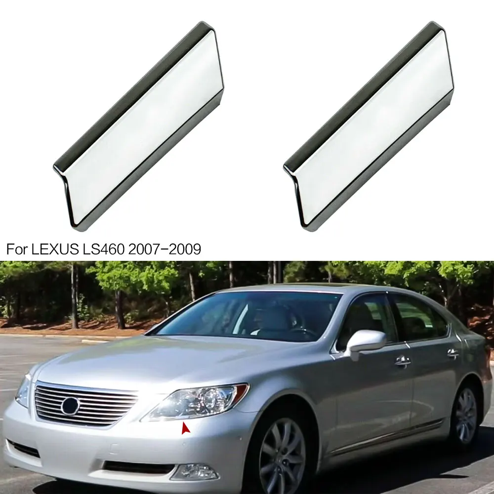 For LEXUS LS460 2007-2009 Headlight Washer Nozzle Covers 85208-50030 85207-50030