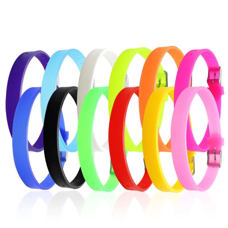 Cute Girls Silicone Wristband Bracelets Women DIY Rubber Watchband For Jewelry Making Accessories Wedding Party Gift