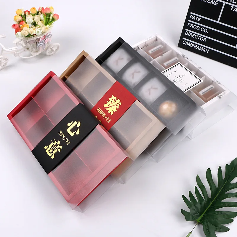 

Утолщенная Крафтовая бумага, 8 секций, 80 г, упаковочные коробки moonторт, коробки, контейнеры, картонные коробки для печенья, коробка для печенья, товары Вечерние