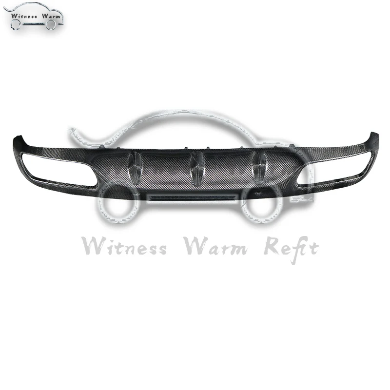 W205 S205 Carbon Fiber Rear Bumper Spoiler Diffuser for Benz C180 C200 C300 C43 with Sports Bumper C63 Bumper 2 Door Amg Style