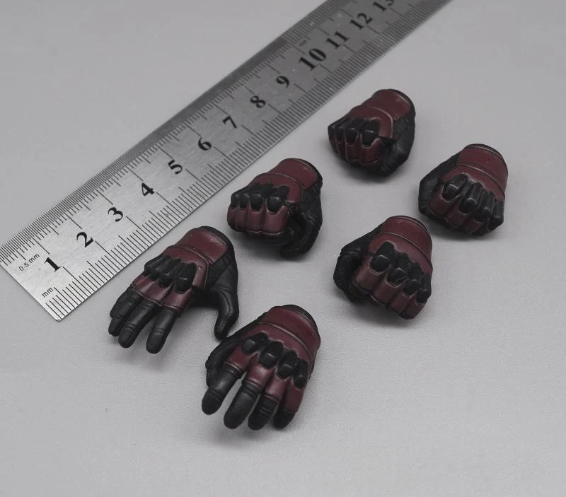 

In Stock Hottoys TMS003 HT Gloved Hand Model 6PCS/SET For Usual 12inch Soldier Doll Action