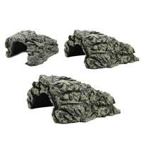 Fish Hiding Cave Resin Aquarium  Tank Landscape Hide Habitat Decoration Ornament Turtle Reptile Basking bearded dragon