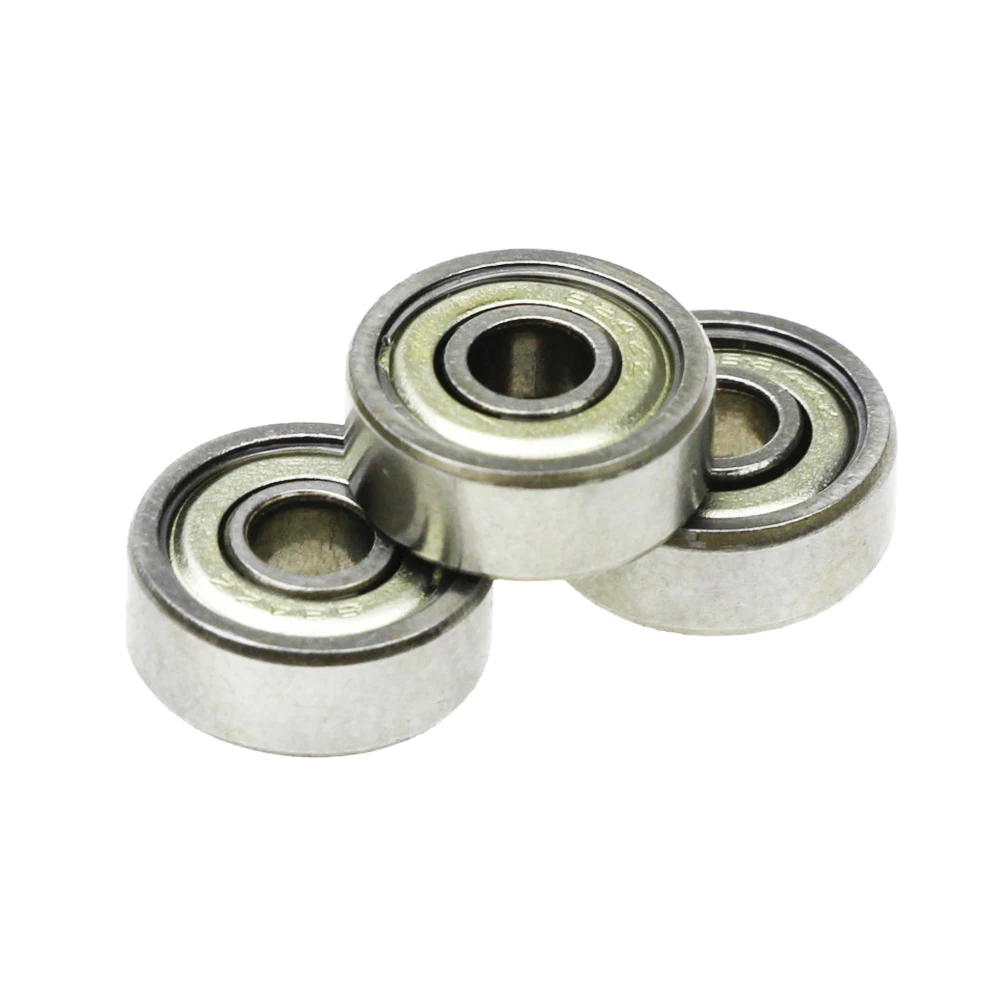 10 قطعة مزدوجة محمية مصغرة GCR15 الصلب صف واحد 624ZZ ABEC-5 كرة أخدود عميقة تحمل 4*13*5 4x13x5mm 624 ZZ