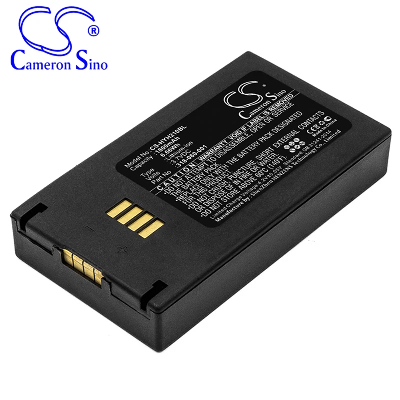 CameronSino Battery for Honeywell IH21 RFID IH21A0014 fits Honeywell 318-060-001 Barcode Scanner battery 1800mAh/6.66Wh 3.70V