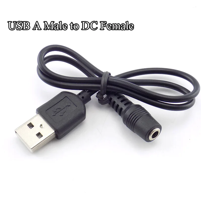 

USB Type A Male Plug to 1.35x3.5mm DC Female Converter Power Supply jack Connector Extension Cord charger Cable for Tablet PC