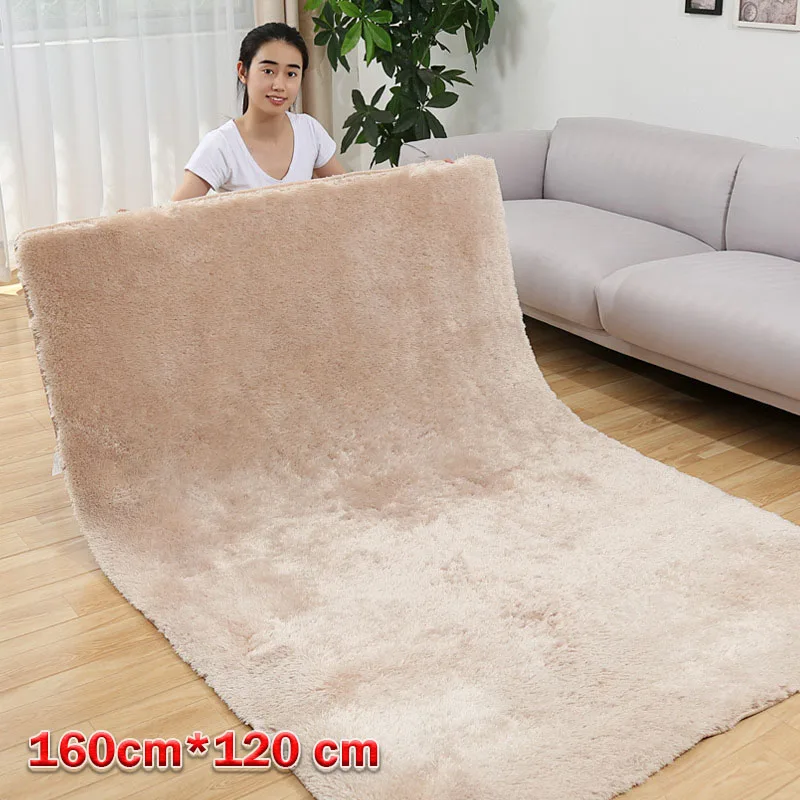 120cm*160cm Extra Large Faux Rabbit Fur Carpet Carpet  Soft for Living Room Bedroom Child Crawl Cold Protection 13-color