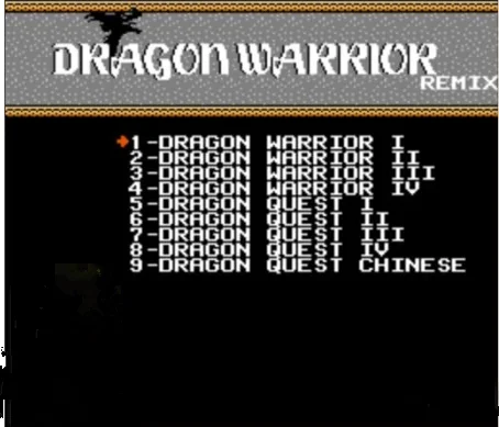 Dragon Warrior Remix 9 em 1 cartucho de jogo para NES, Dragon Warrior I.II.III.IV, Dragon Quest I.II.III.IV