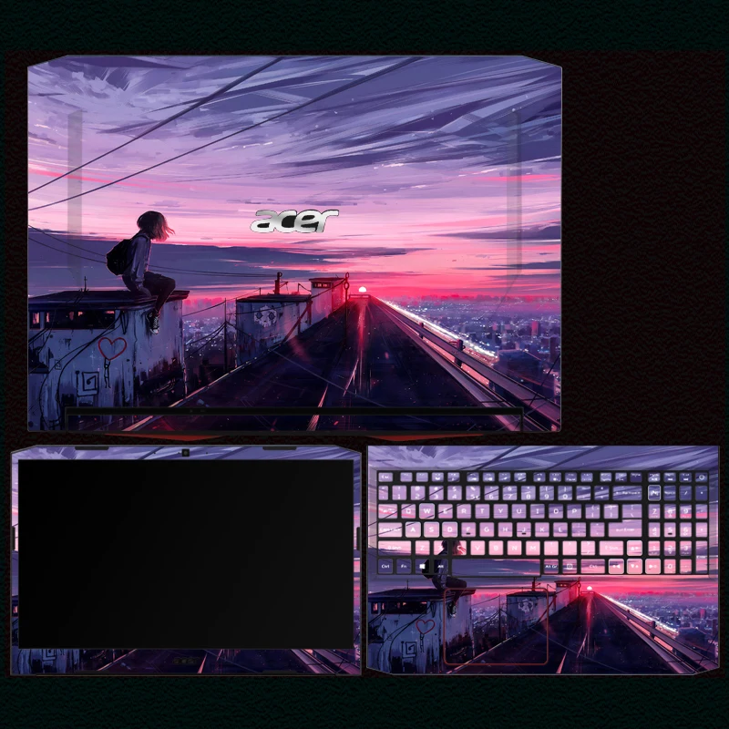 Imagem -03 - Película Protetora Laptop Adesivo para Acer Nitro An51543 An515-45 An51752 An515-55 An515-56 Decal Skins
