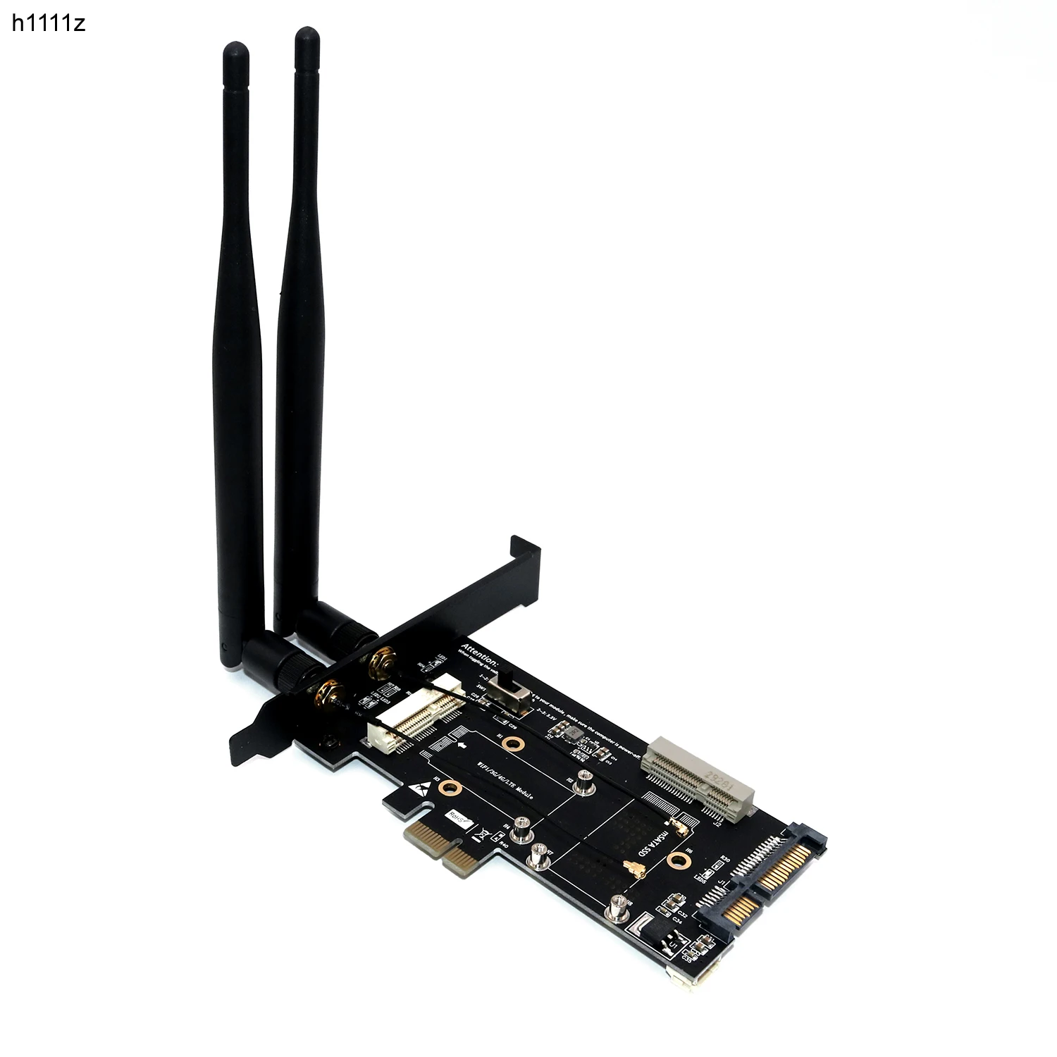 

PCI-E WiFi Adapter Mini PCI-E to PCI-E Network Card mSATA SSD to SATA 2.5 Adapter with SIM Card Slot for 3G/4G/LTE Wi Fi Adapter
