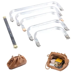 16-30cm Bag Frame For Purse Doctor Purse Frame Metal Aluminium Tube Frame Bag Handle Accessories Clutch Bag Parts