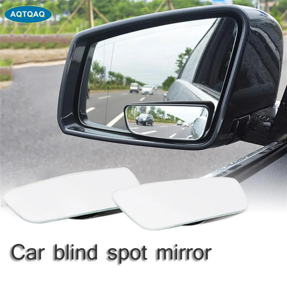 1Pair Blind Spot Mirror - Universal Upgrade HD Glass Frameless Convex Wide Angle Rear View Mirror For All Vehicles Car