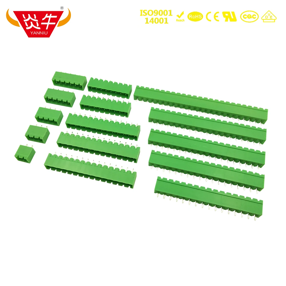 10Pcs 5.08mm 2EDGVC 2EHDVC KF2EDGVC 5.08 2P ~24P PCB PLUG-IN TEMINAL BLOCKS MSTBVA 2,5 HC/ 4-G-5,08  PHOENIX CONTACT DEGSON