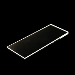 Quartz Glass Sheet 100x20x1.5mm  Jgs2 Spot High Temperature Resistant Fine Polishing High Permeability Quartz Coating Substrate