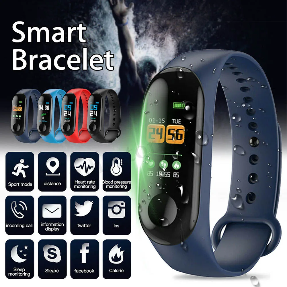 

New Hot Smart Braclet 0.96in TFT Screen Heart Rate Sports Waterproof Sleep Monitoring Watch SMR88