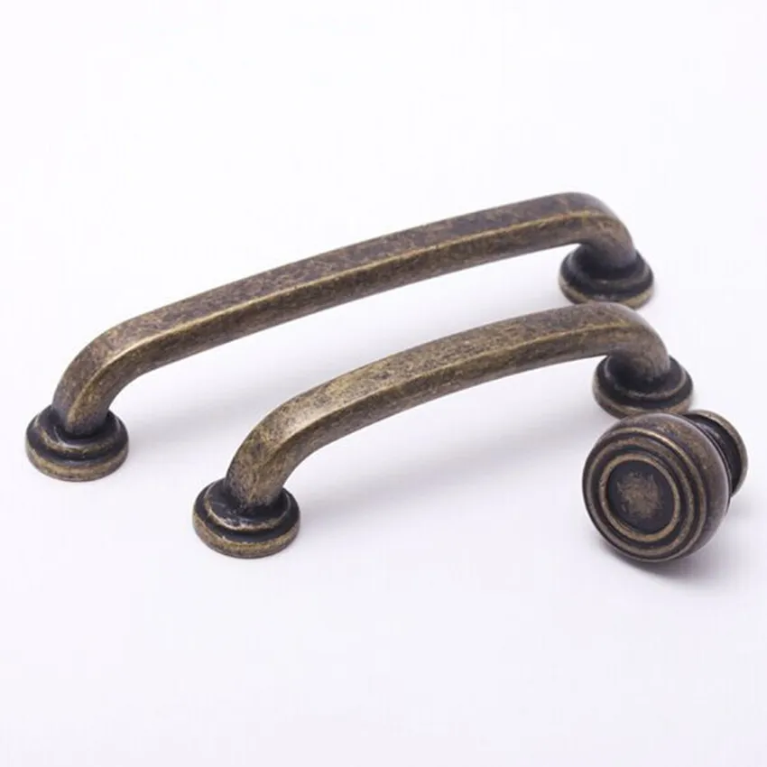 

128mm retro style bronze kitchen cabinet wardrobe door handle antique brass cupboard dresser drawer tv cabinet knob pull solid