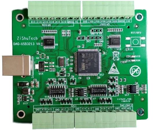 USB3213A Data Acquisition Card 10V/15V 8 channel 12-bit ADC DAC100K DIO PWM Count